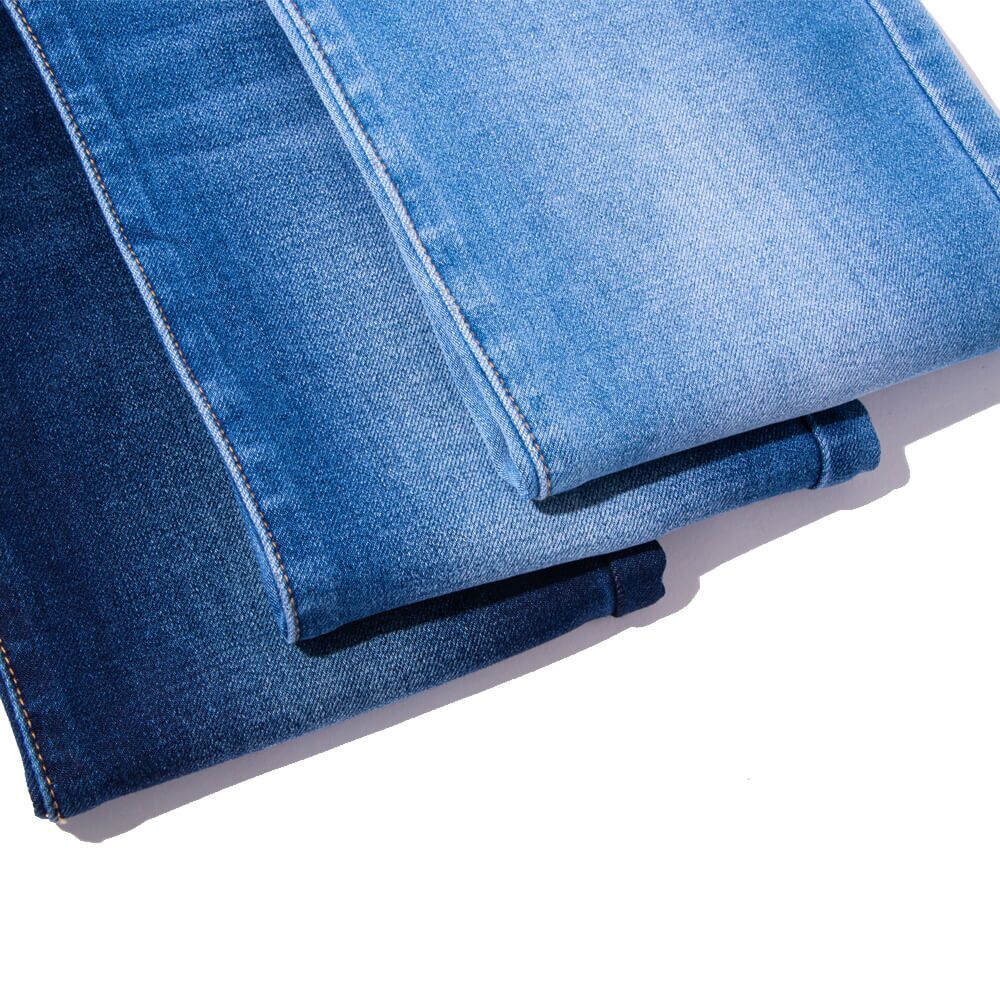 ZZ0139 4 way Stretch Denim Fabric BCI US Cotton Volcanic Fiber Jeans Fabric - 1